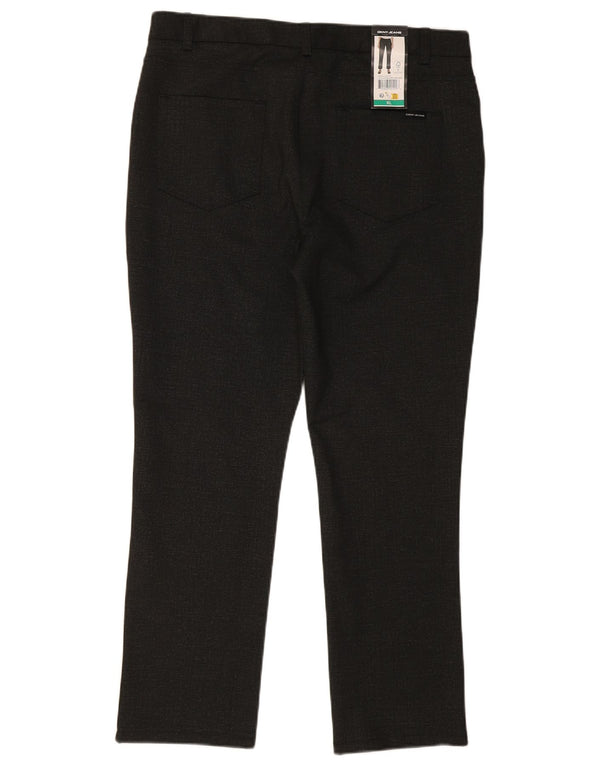 Dkny Pantaloni drepti pentru bărbați XL W36 L29 Poliester negru