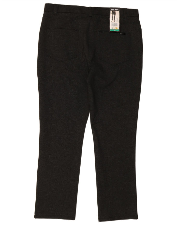 Dkny Pantaloni drepti pentru bărbați XL W36 L29 Poliester negru