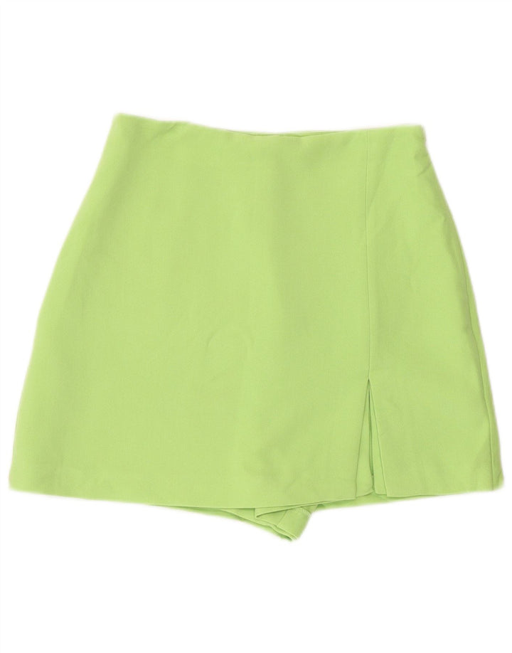 Fusta pentru femeie Zara cu talie înaltă UK 8 Small Green