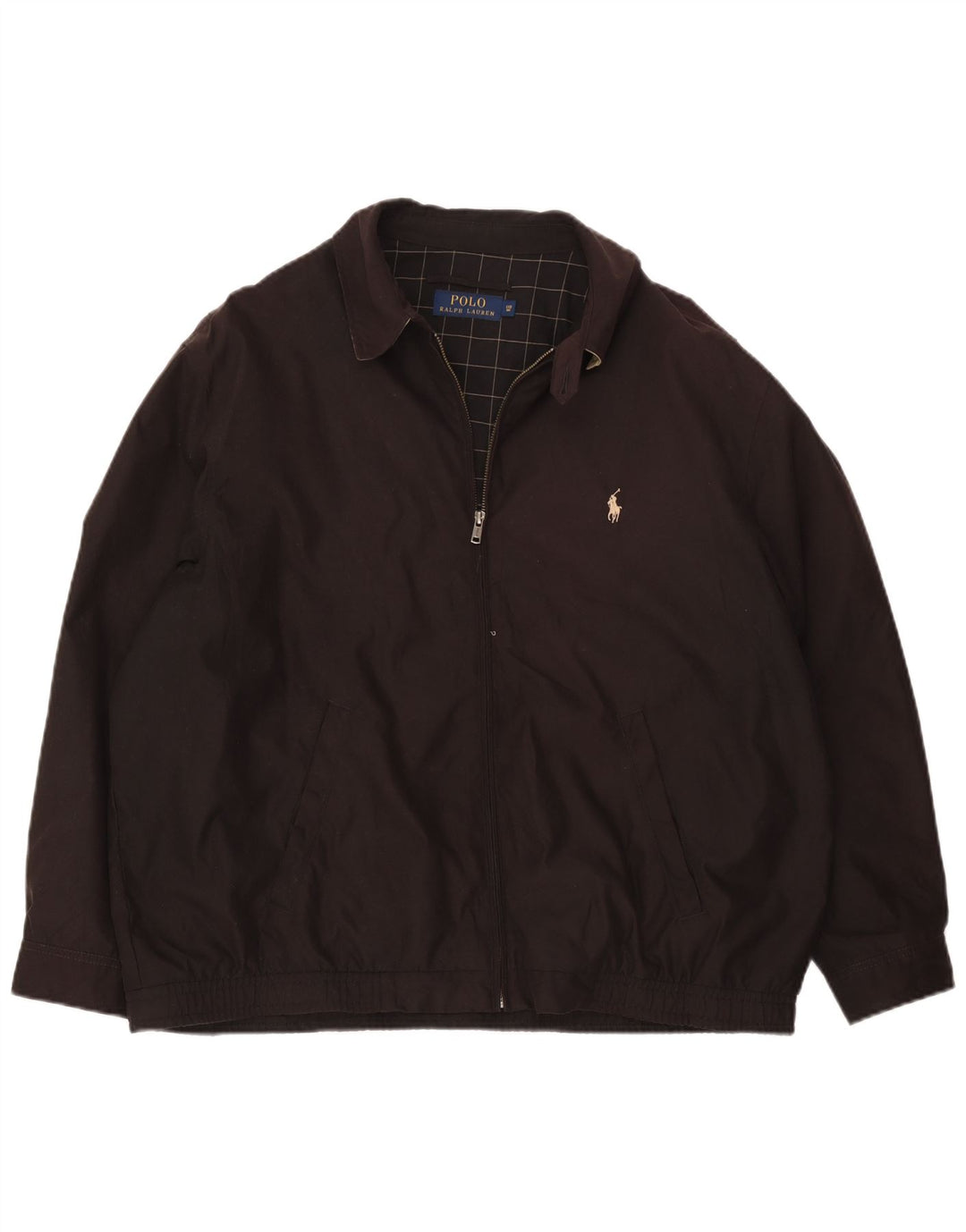 Jachetă Big Bomber Polo Ralph Lauren pentru bărbați UK 42 XL Maro Poliester