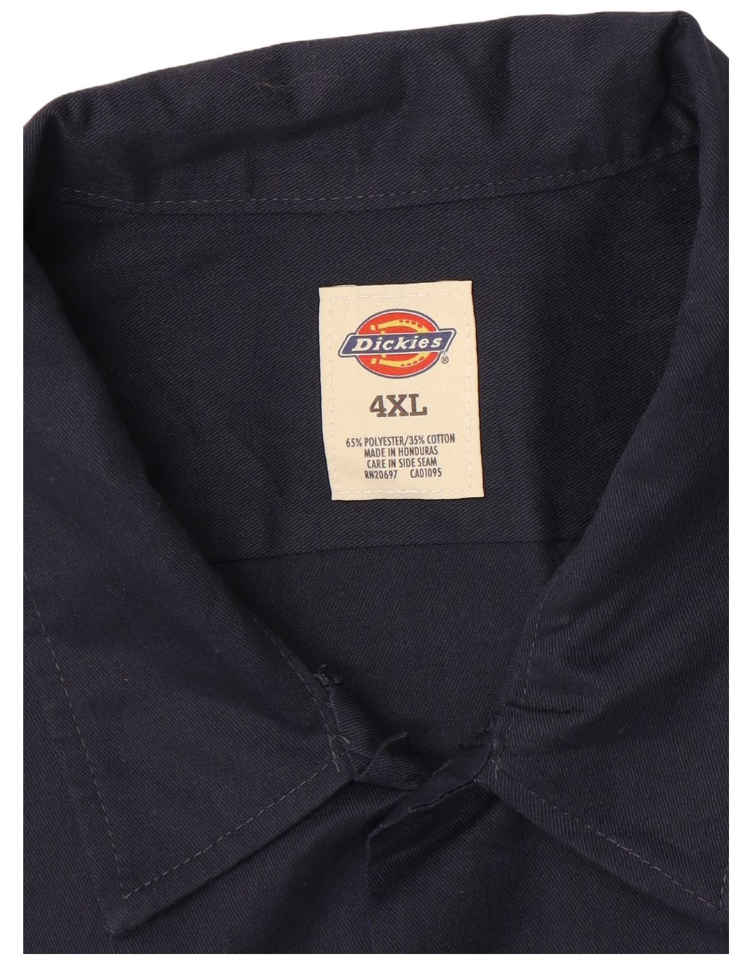 Cămașă cu mânecă scurtă pentru bărbați DICKIES 4XL poliester bleumarin