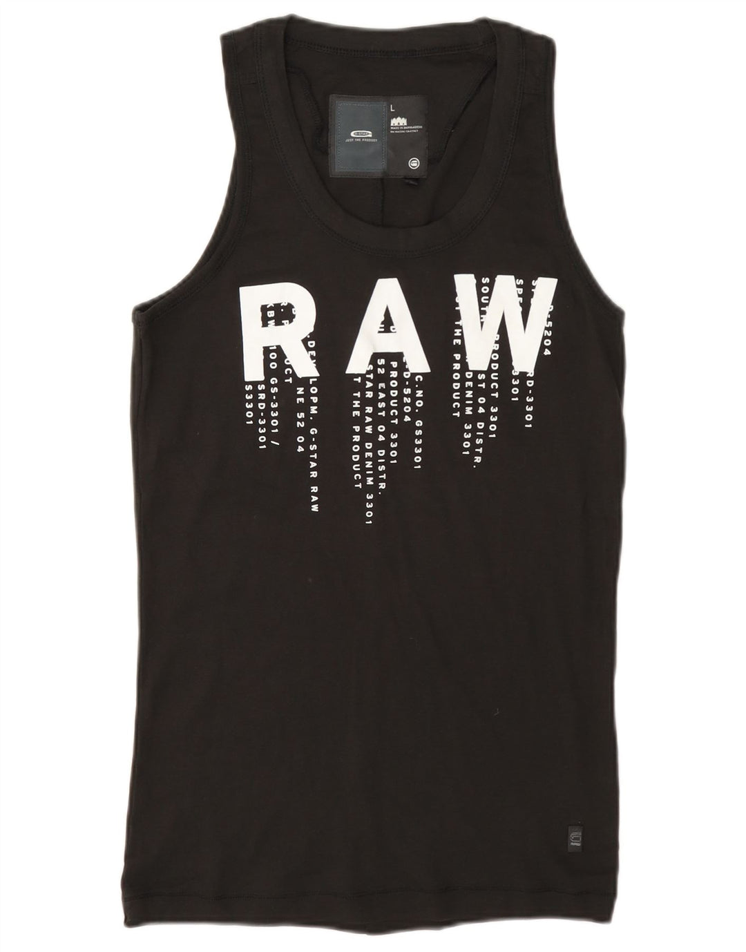 G-Star Femei Graphic Vest Vest Top UK 14 Large Gri