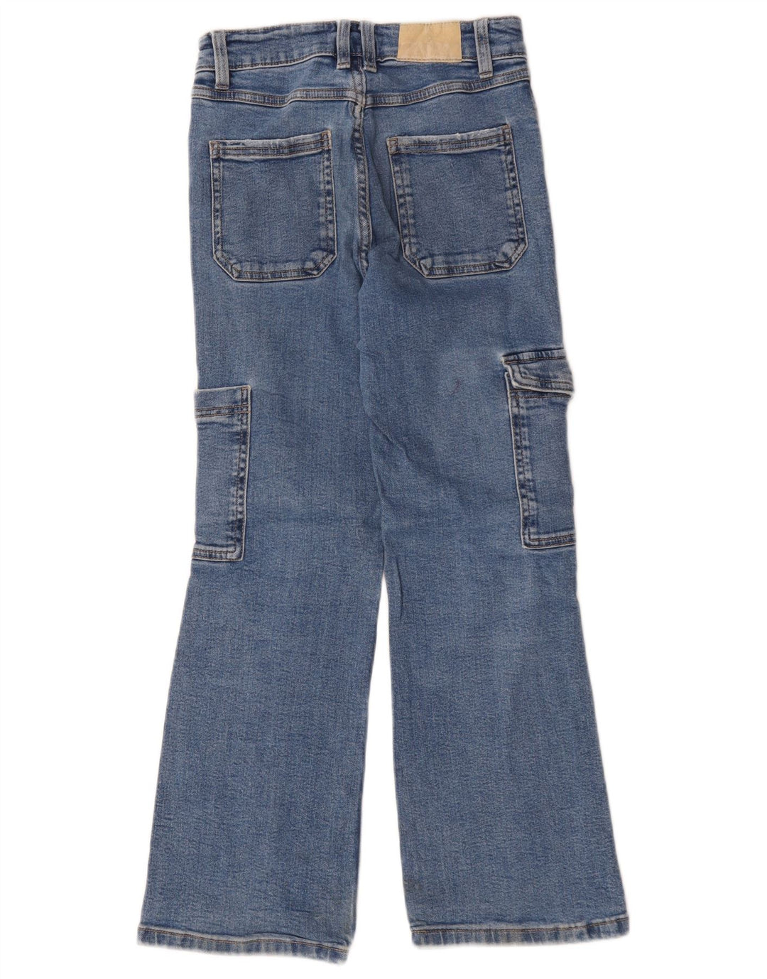 Blugi Zara Fete Cargo Bootcut 9-10 Ani L26 L25 Albastru