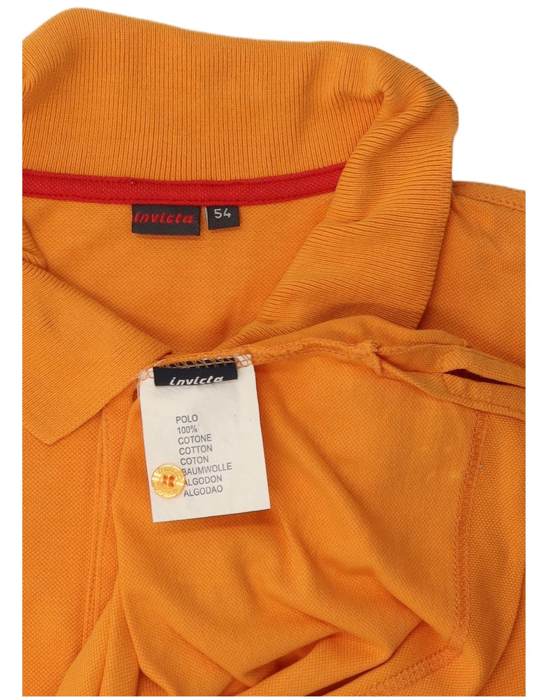 Tricou polo pentru bărbați Invicta IT 54 XL bumbac portocaliu