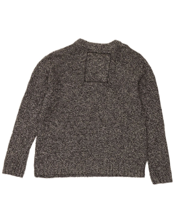 Pulover Superdry pentru femei cu gât de barcă, UK 20 2XL, lână cu pete gri