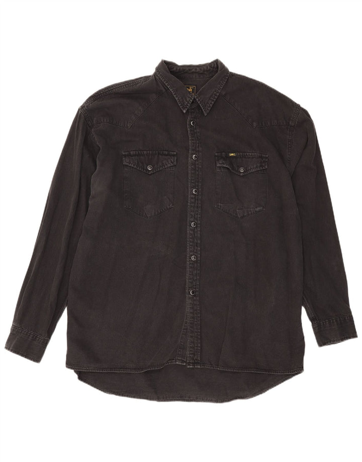 Cămașă Lee Riders Denim XL, bumbac negru