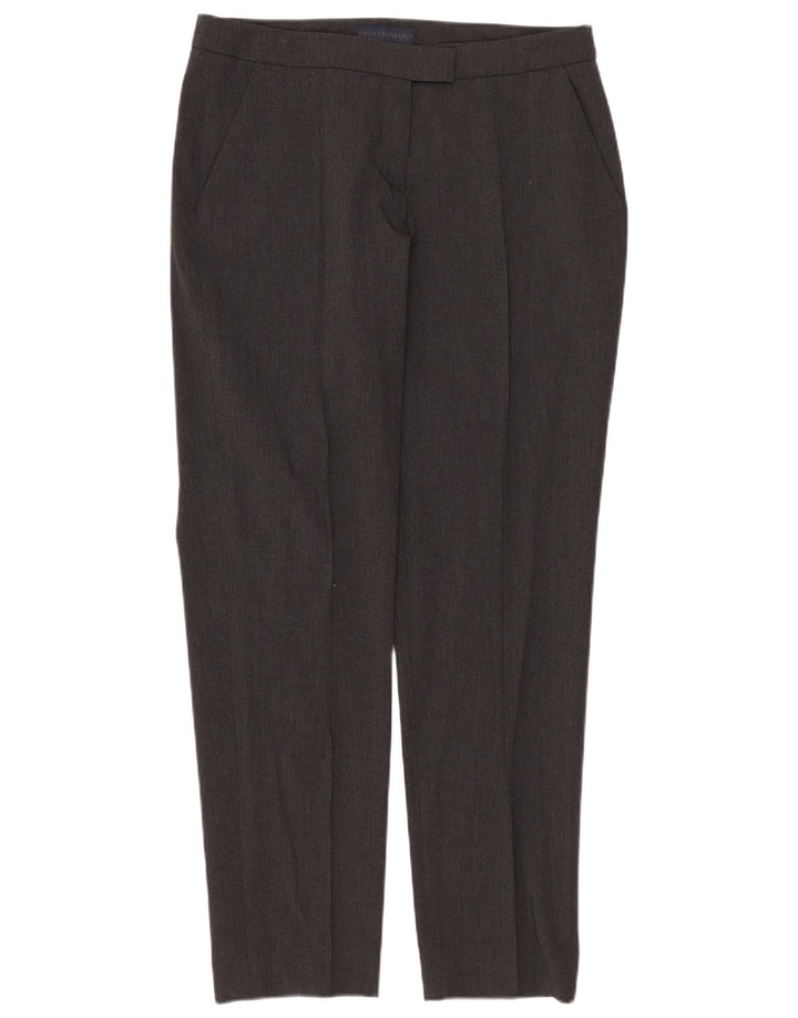Trussardi Pantaloni subțiri pentru femei IT 40 Small W30 L27 Gri Poliester