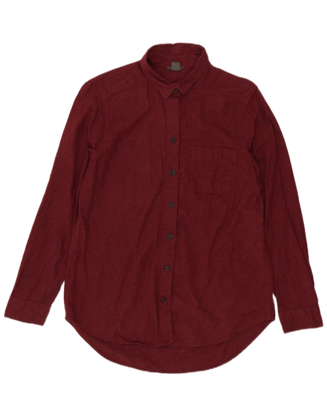 Cămașă supradimensionată pentru femei EDDIE BAUER UK 10 mic bumbac maro
