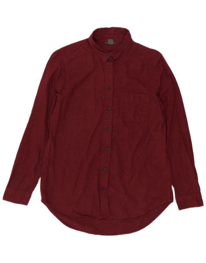 Cămașă supradimensionată pentru femei EDDIE BAUER UK 10 mic bumbac maro