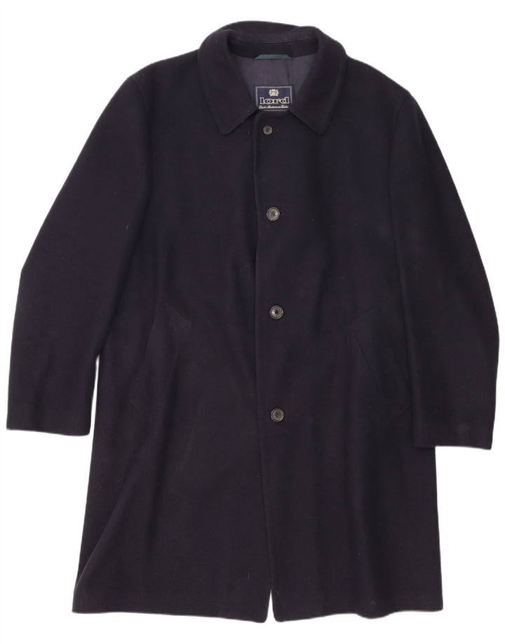 Pardesiu pentru bărbați Lord UK 40 mare, lână virgină, albastru
