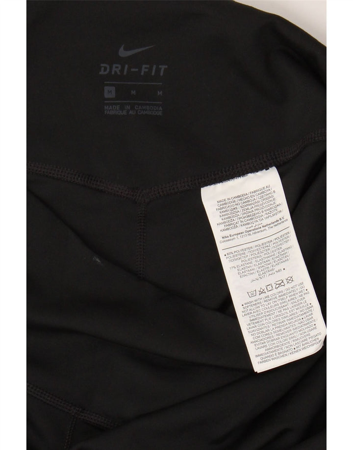 Leggings Dri Fit NIKE pentru femei UK 12 Poliester mediu negru