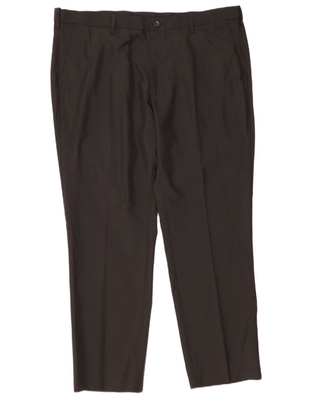 Marks & Spencer Pantaloni de costum pentru bărbați, drepti, cu croiala normală, L42 L31, negri