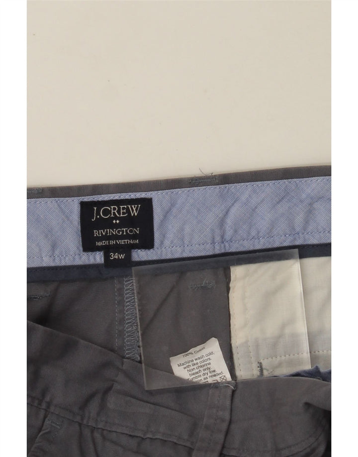 Pantaloni scurți chino Rivington pentru bărbați J. CREW W34, bumbac gri mare