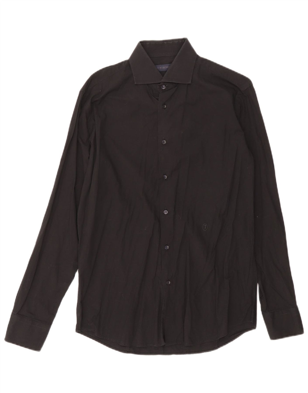 Trussardi Cămașă Bărbați Mărimea 39 15 1/2 Bumbac Negru Mediu
