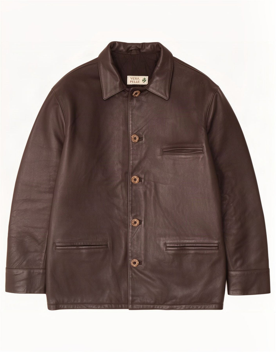 Jachetă de piele vintage pentru bărbați IT 54 2XL neagră