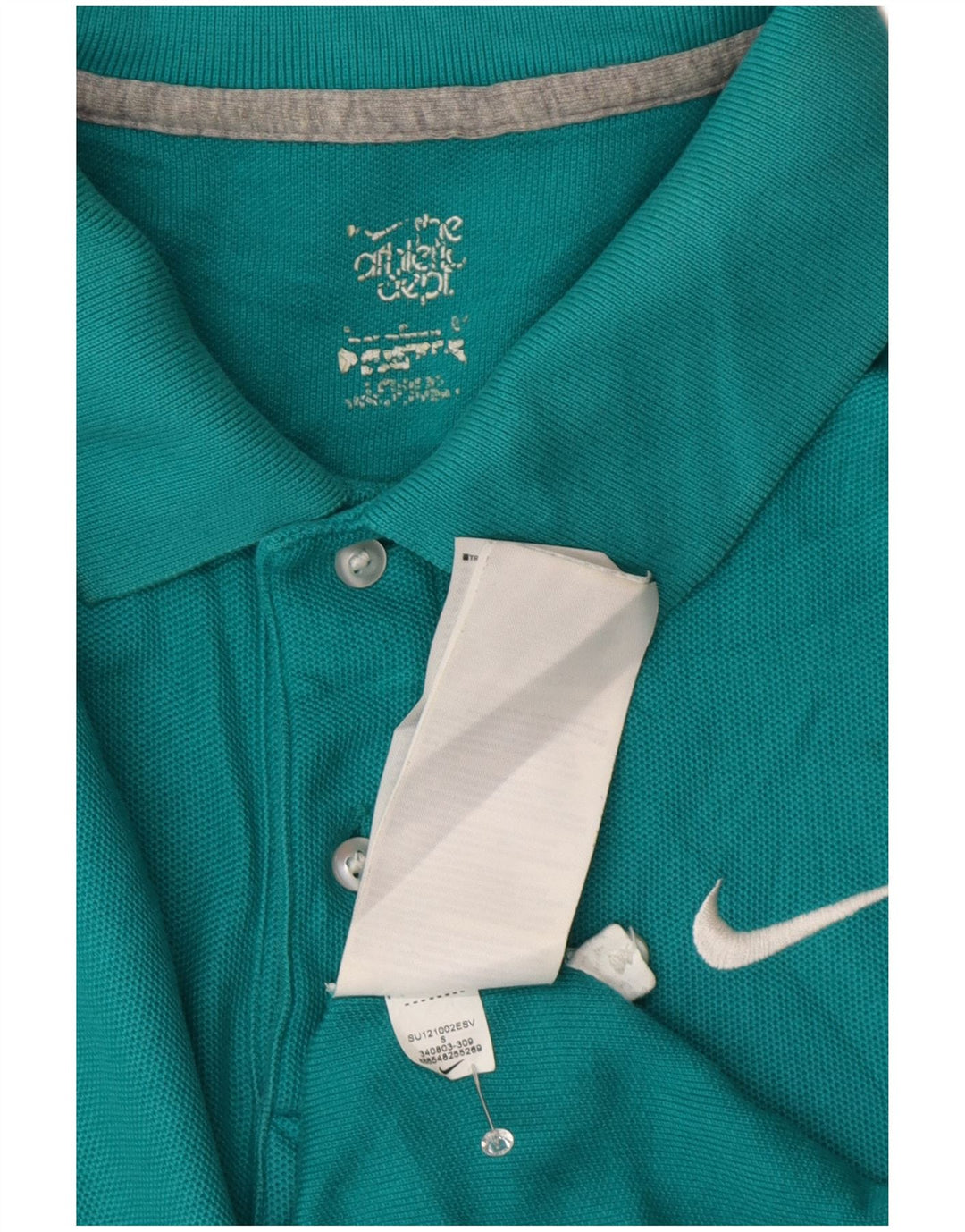 Tricou polo Nike pentru bărbați, bumbac turcoaz mic