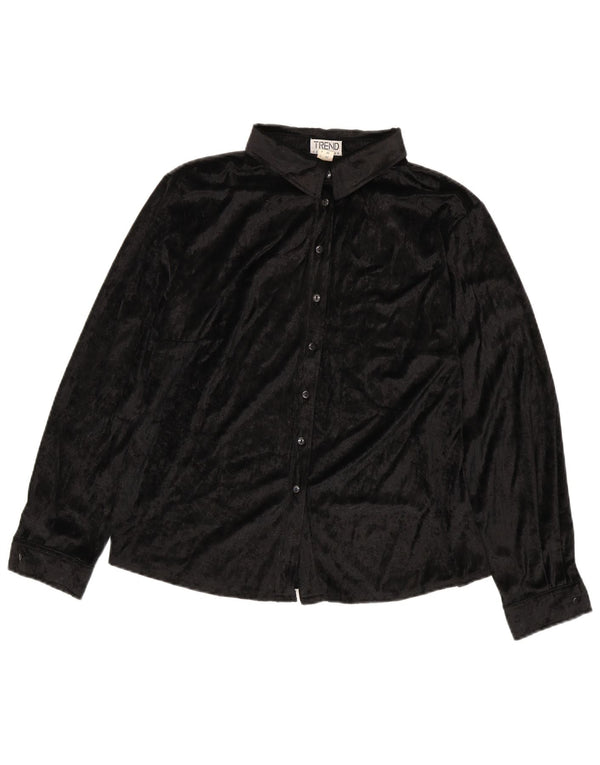 Bluză cămașă pentru femei Trend UK 20 2XL Poliester negru