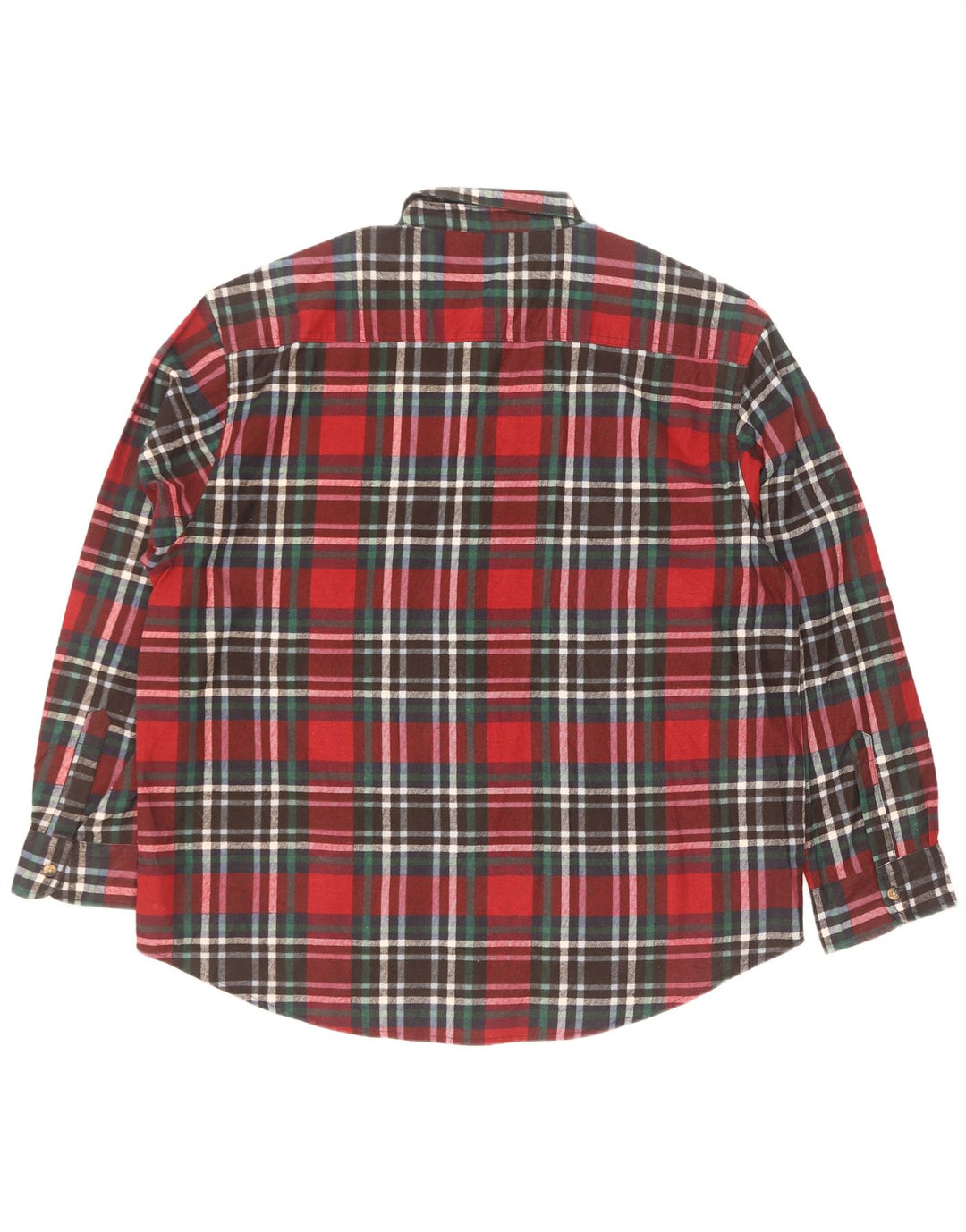 Cămașă de flanel pentru bărbați Identic Mărimea 43/44 XL, bumbac cu carouri roșii