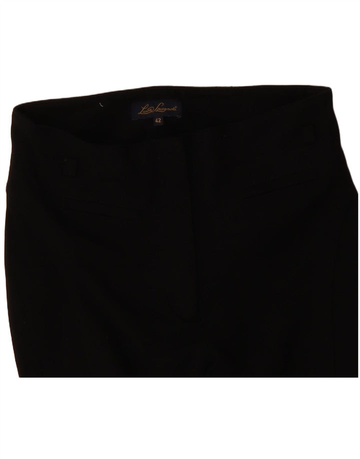 LUISA SPAGNOLI Pantaloni drepti pentru femei IT 42 Medium W28 L26 Negru