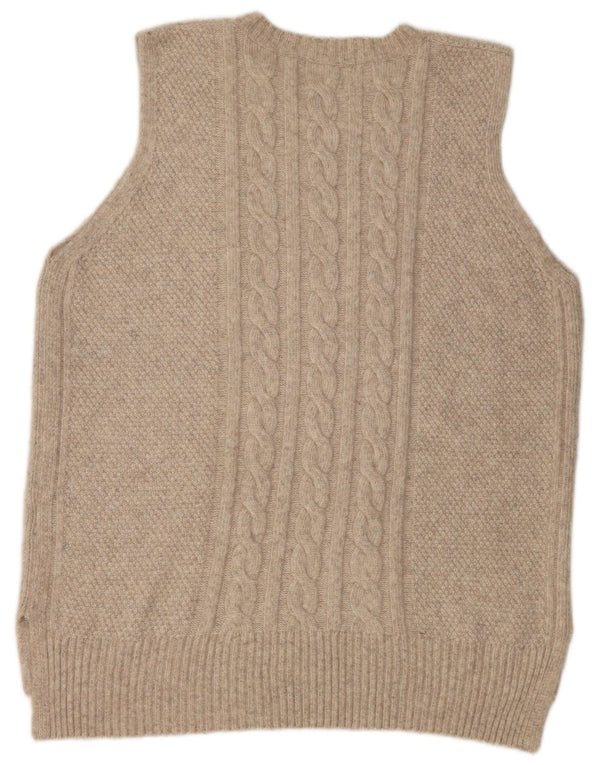 Marks & Spencer Womens Vest Tank Top UK 16 Mare Bej Poliester