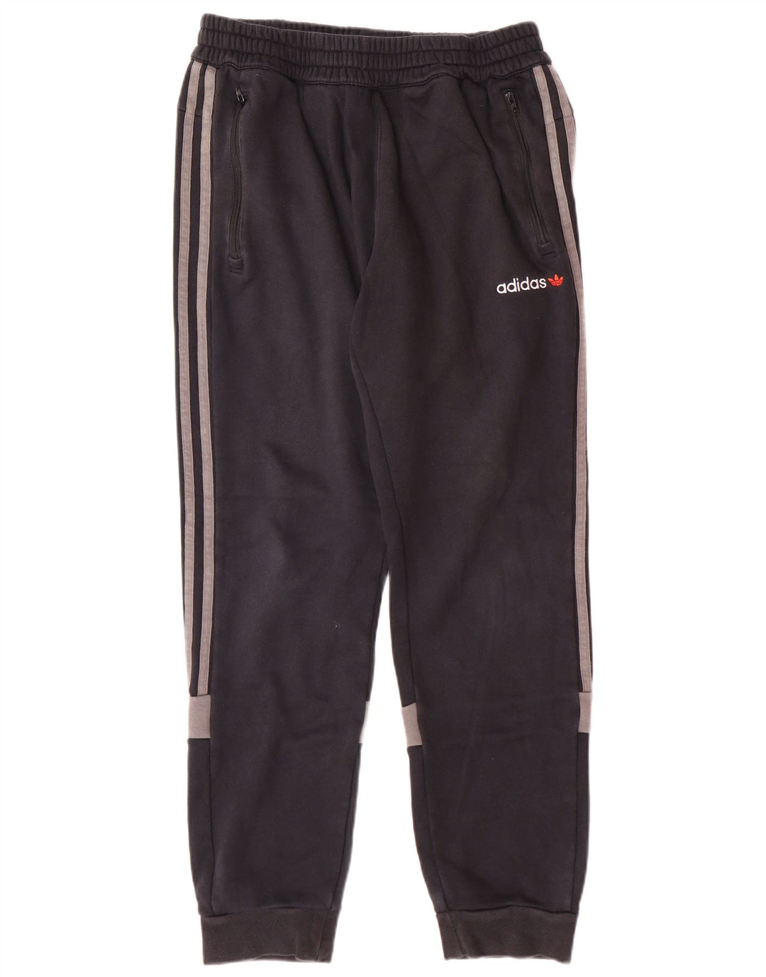 Pantaloni de trening pentru bărbați ADIDAS Pantaloni de jogging, mediu negru, bumbac color bloc