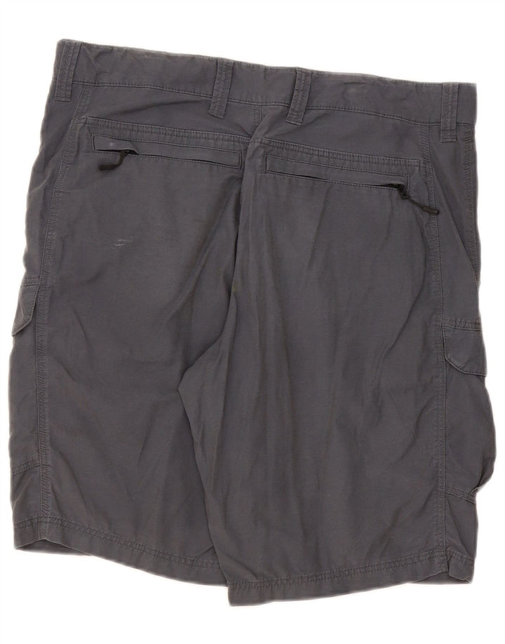 MARKS & SPENCER Pantaloni scurți cargo pentru bărbați W34 mari, bumbac bleumarin