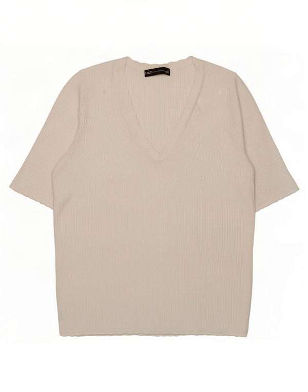 Tricou pentru femei Marks & Spencer Top UK 14 Large White Viscose