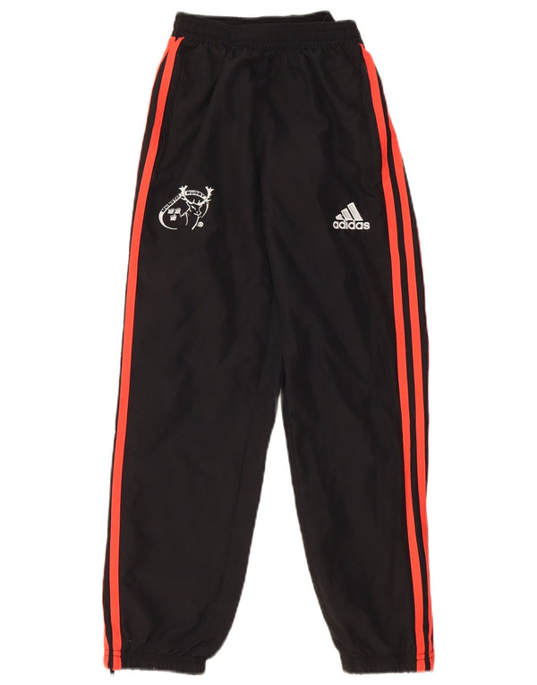ADIDAS Munster Rugby Trening Pantaloni Joggeri 9-10 Ani Negru