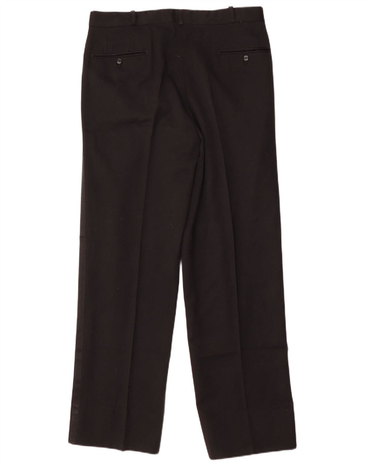 Costum pentru bărbați vintage 1 buton 2 piese IT 52 XL W32 L30 negru