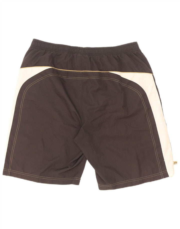 Pantaloni scurți sport grafic Lotto pentru bărbați, medii, negru, bloc de culoare