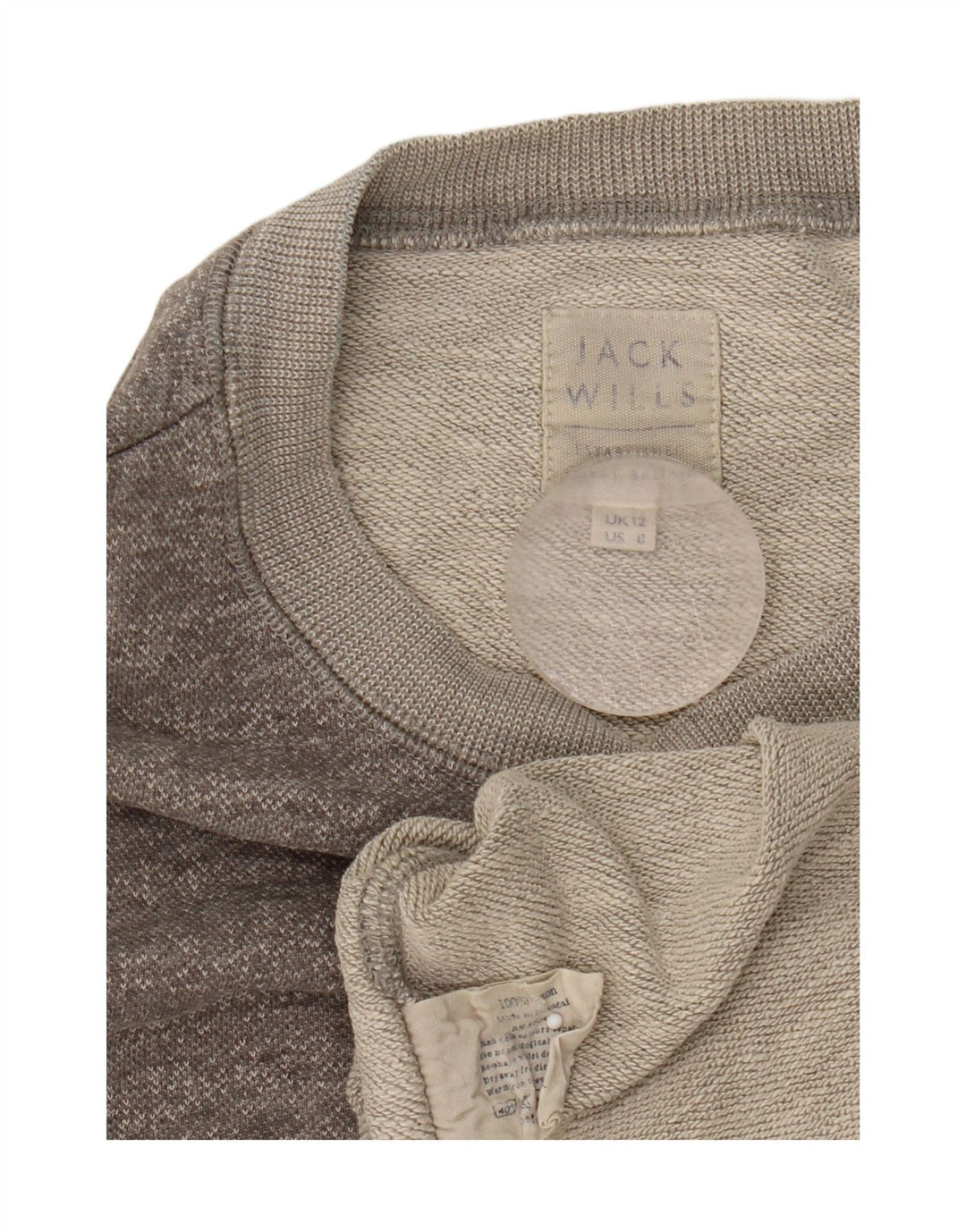 Pulover pentru femei Jack Wills UK 12, bumbac cu pete gri mediu