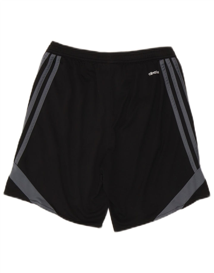 Pantaloni scurți sport Climalite ADIDAS pentru băieți 11-12 ani, mari, negru, color block