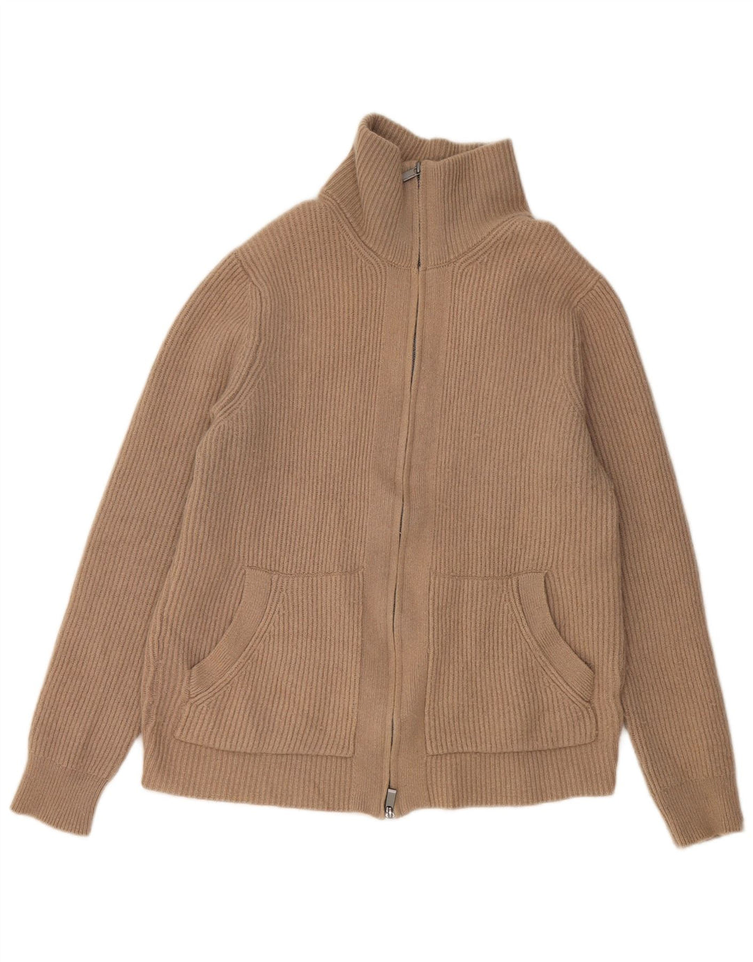 Pulover cardigan pentru femei MASSIMO DUTTI UK 16 mare bumbac gri