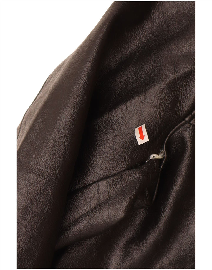 Jachetă de piele pentru bărbați VINTAGE UK 40, mare, neagră