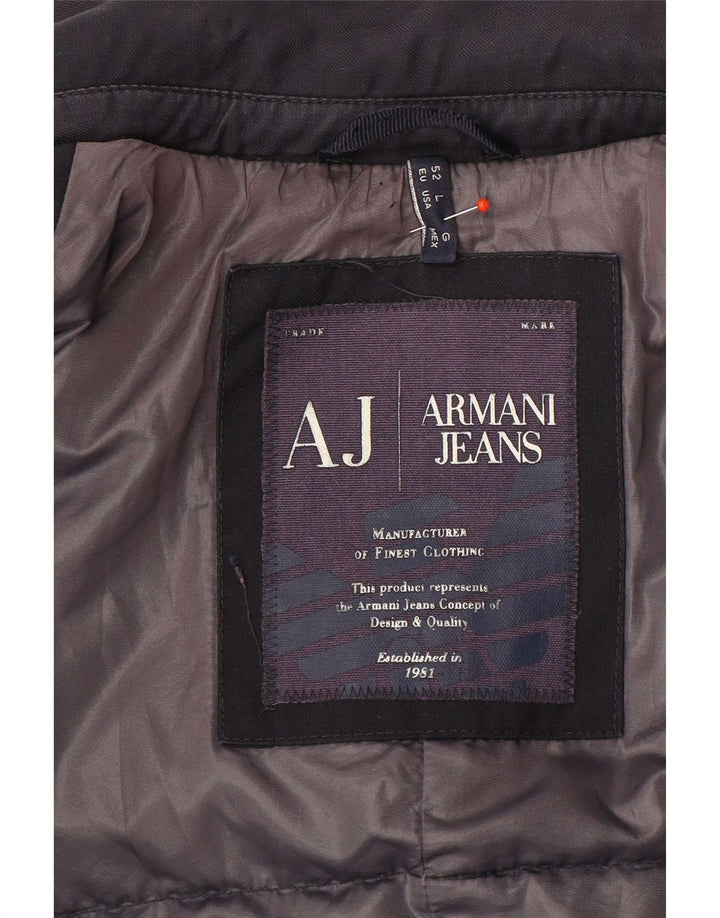 Jachetă blazer căptușită cu 2 nasturi Armani Jeans, pentru bărbați, IT 50, mare, bleumarin
