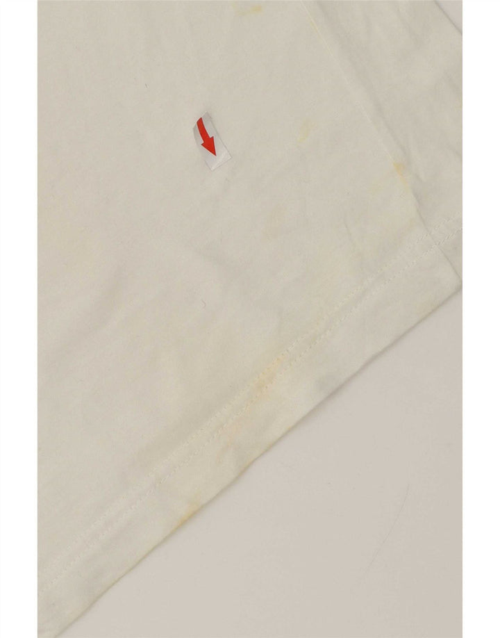 Tricou polo pentru bărbați Lotto, mare, alb, geometric