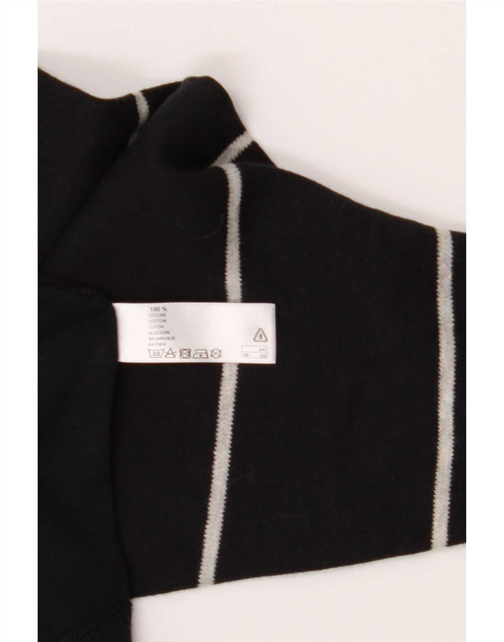 Fila Mens Regular Top cu mânecă lungă, mediu, negru, bumbac cu dungi