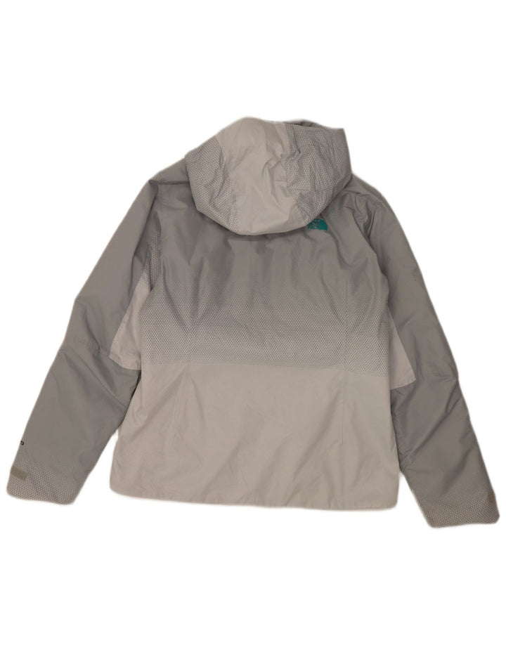 Jachetă de ploaie cu glugă The North Face pentru femei UK 14 Medium Gri Colorblock