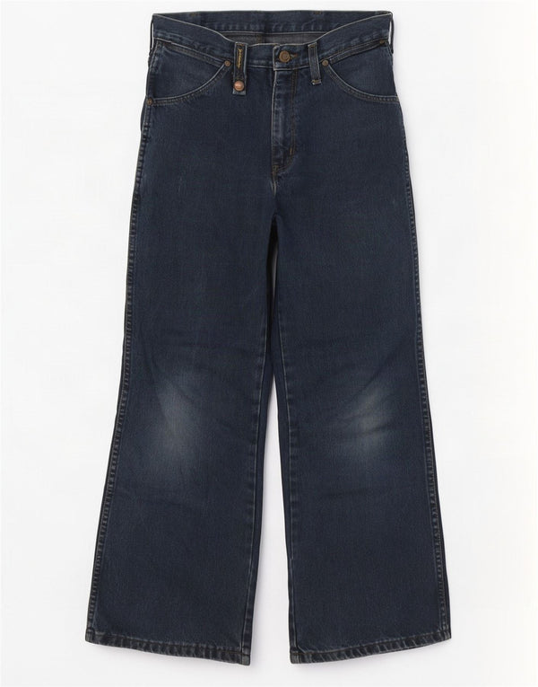 Blugi Wrangler pentru femei cu picioare largi W28 L28 bumbac bleumarin