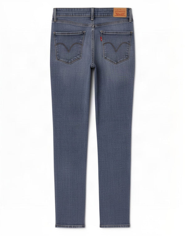 Blugi skinny Levi's pentru femei cu talie medie US 6 Medium W28 L28 Bumbac albastru