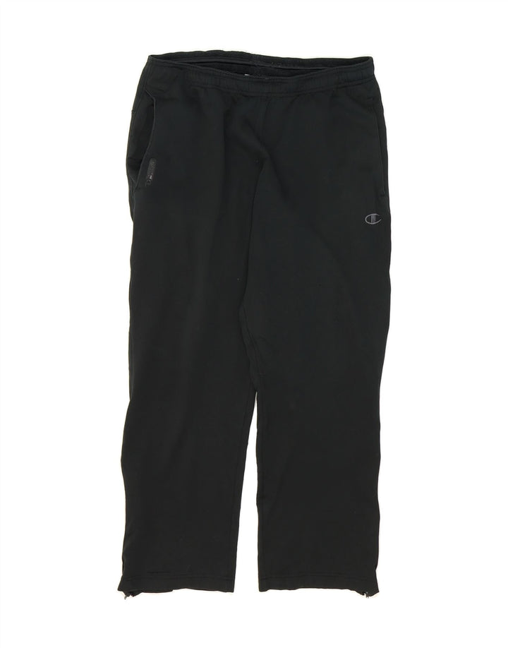 CHAMPION Womens Tracksuit Trousers UK 10 Small  Black Polyester Vintage Champion and Second-Hand Champion from Messina Hembry 