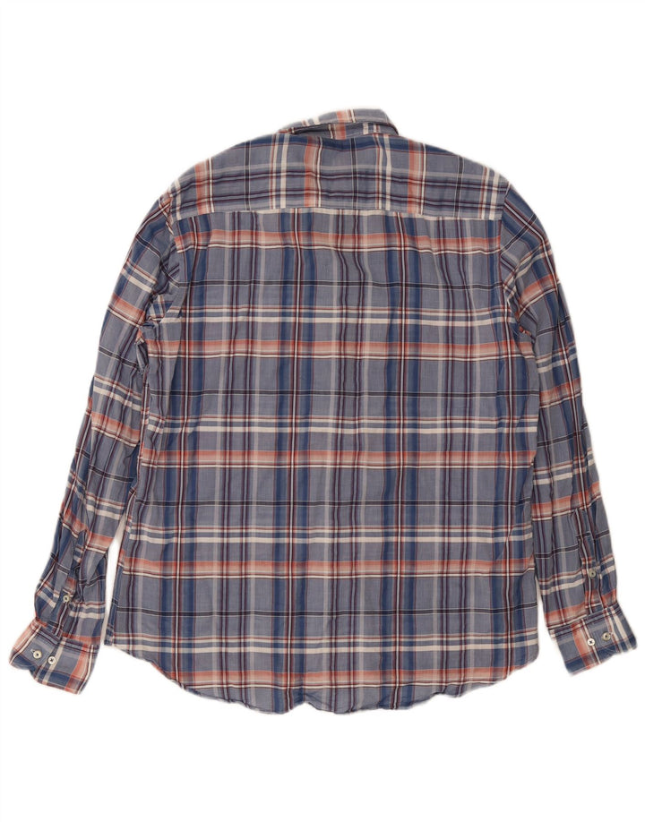 Cămașă pentru bărbați Massimo Dutti Slim Fit XL Blue Check