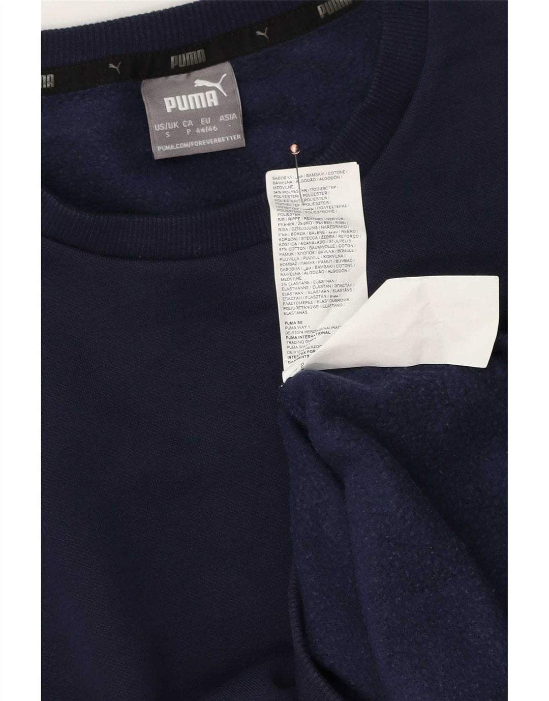 Hanorac pentru bărbați Puma Jumper mic din bumbac bleumarin