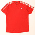 Tricou Adidas Climalite pentru bărbați Top mare bumbac roșu