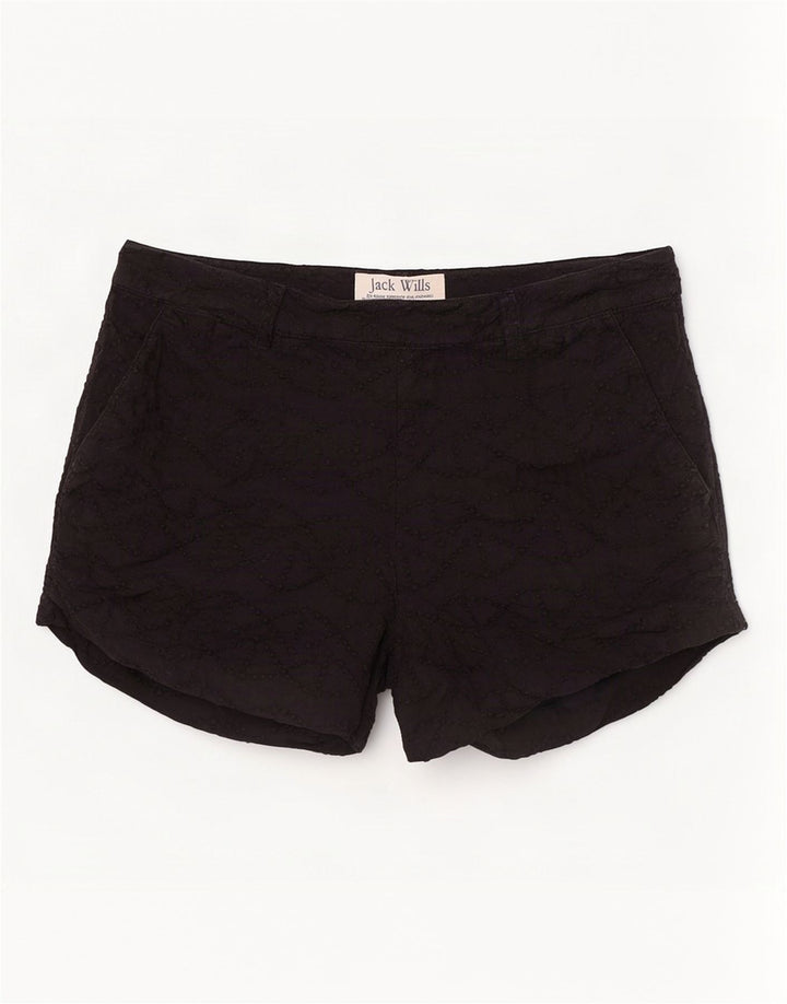 Pantaloni scurti chino Jack Wills pentru femei UK 12 Medium W30 Bumbac negru