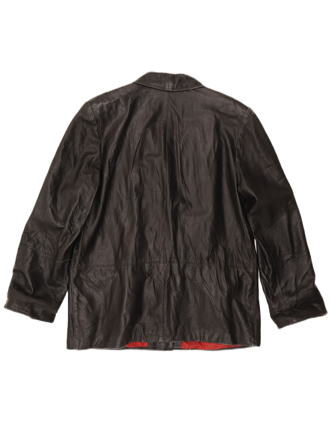 Geacă de piele vintage pentru femei IT 50 XL din piele neagră