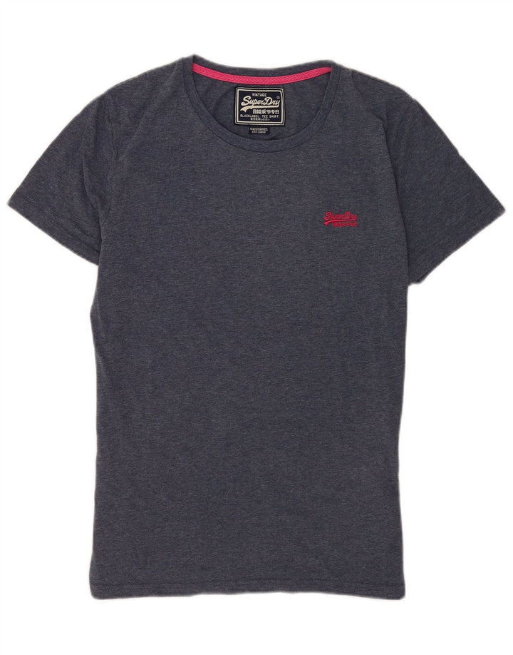 Tricou Superdry pentru bărbați Top mare din bumbac albastru