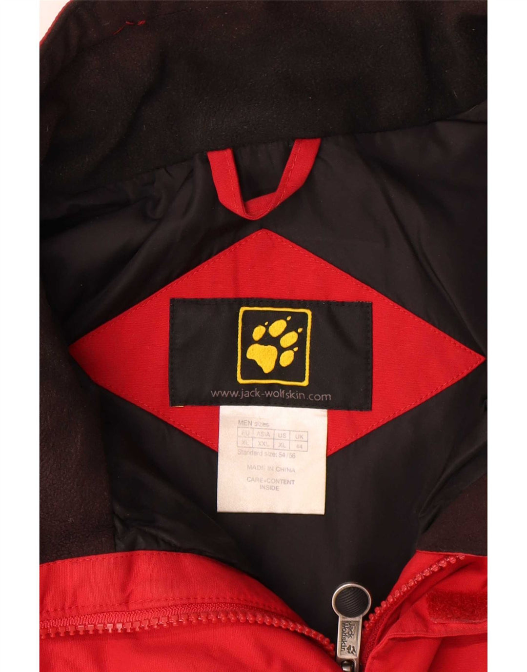 Jack Wolfskin Jack Wolfskin Jacket Jack Wolfskin pentru bărbați UK 44 XL Roșu din poliamidă color bloc