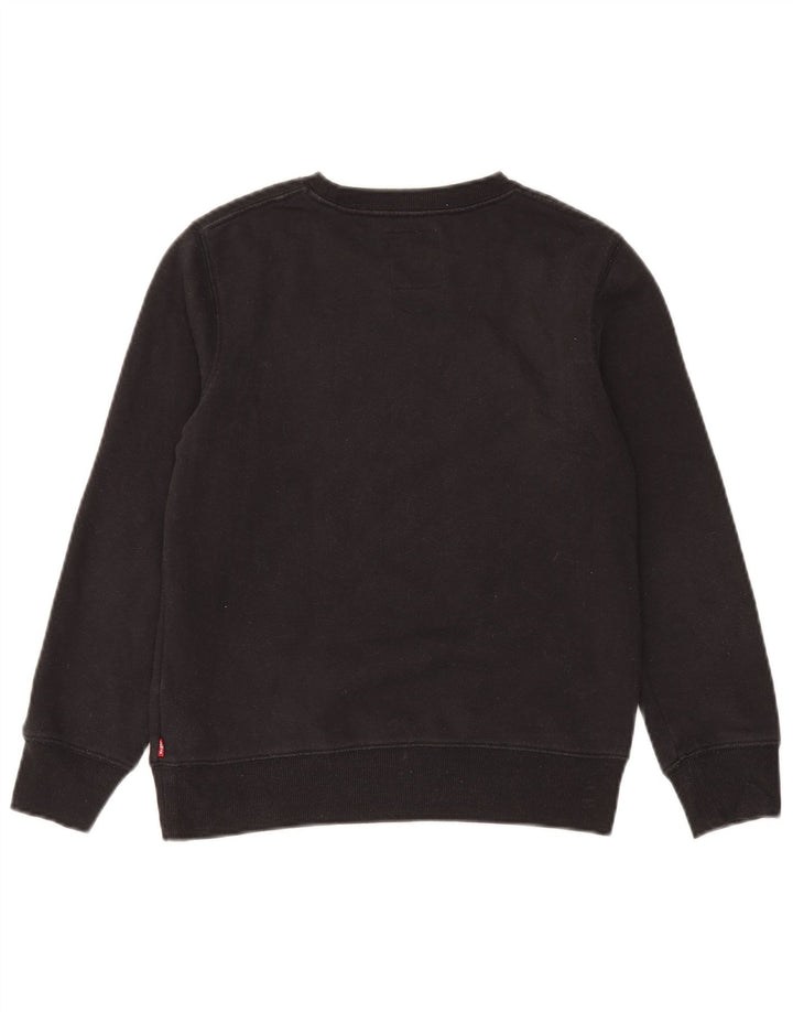 Pulover cu grafică Levi's pentru băieți, 11-12 ani, bumbac negru