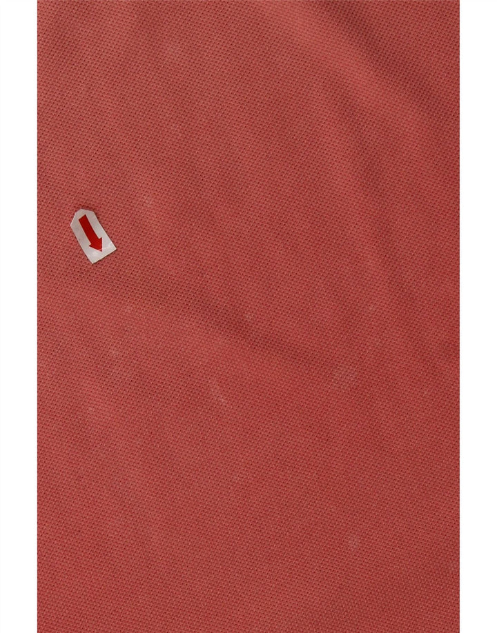 Tricou polo LACOSTE pentru bărbați mărimea 4, bumbac roz mediu